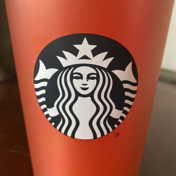 Grande pink and orange Starbucks cup - Picture 3 of 3
